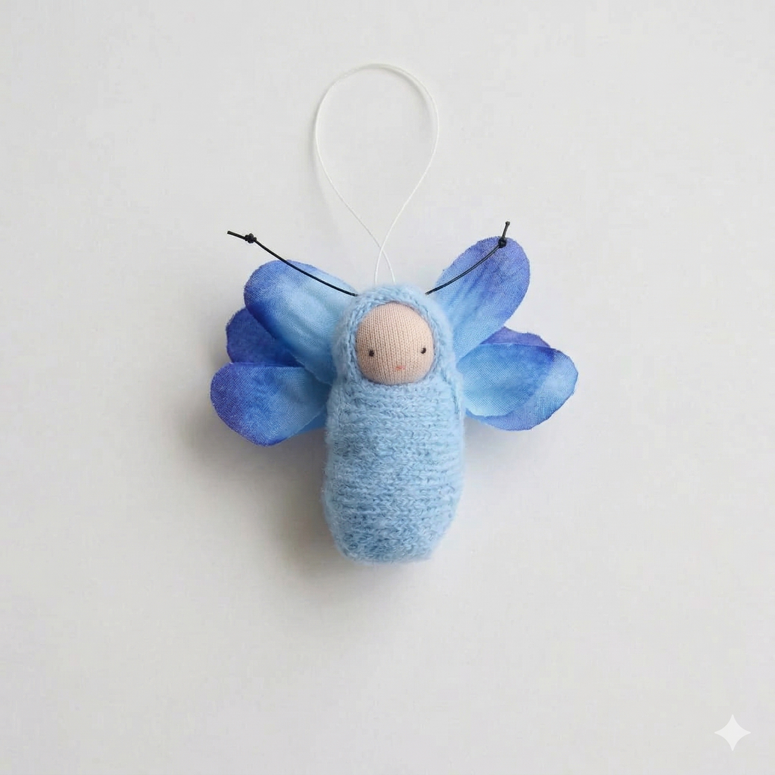 Fairyshadow Blue Fairy Baby Ornament