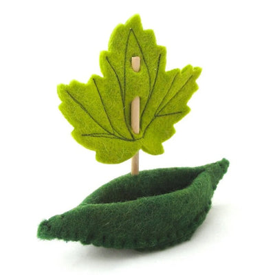 Fairyshadow Felt Toy Boat with Leaf Sail