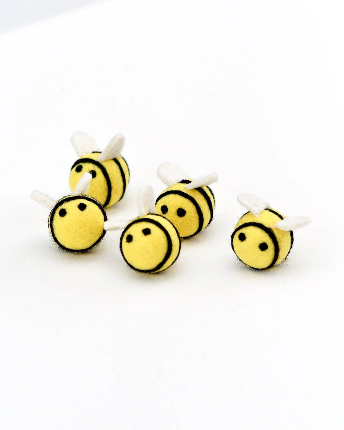 Pre-Order Felt Bees Loose Parts, 5 Bees (Ships in November)