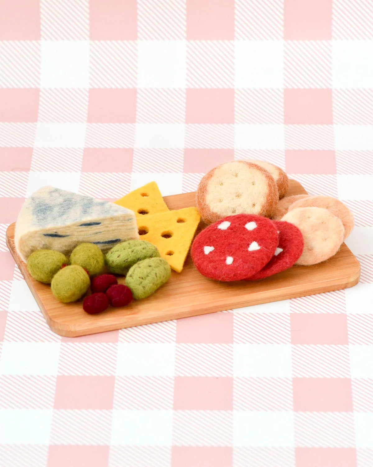 Pre-Order Felt Charcuterie Cheese Platter Play Food Set (Ships in October)