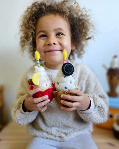 Pre-Order Felt Giant Oreo Cupcake with Candle (Ships end of October)