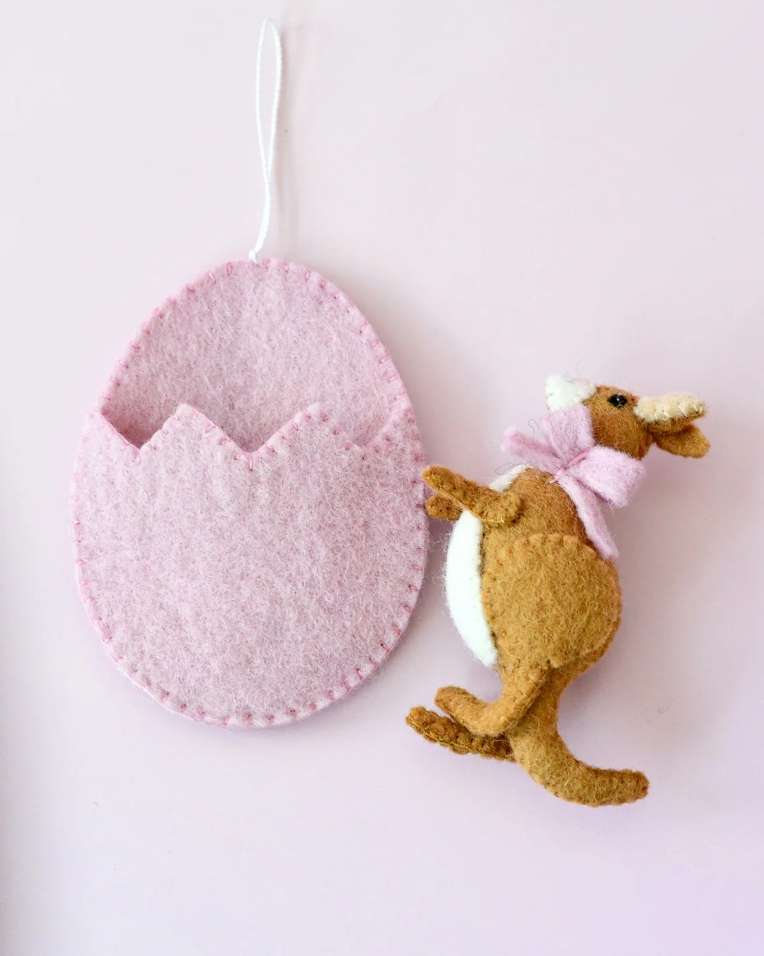 Sale Easter Kangaroo Baby in Egg Pouch Ornament