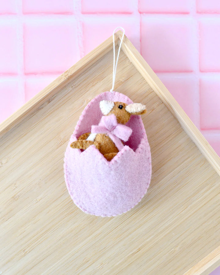 Sale Easter Kangaroo Baby in Egg Pouch Ornament