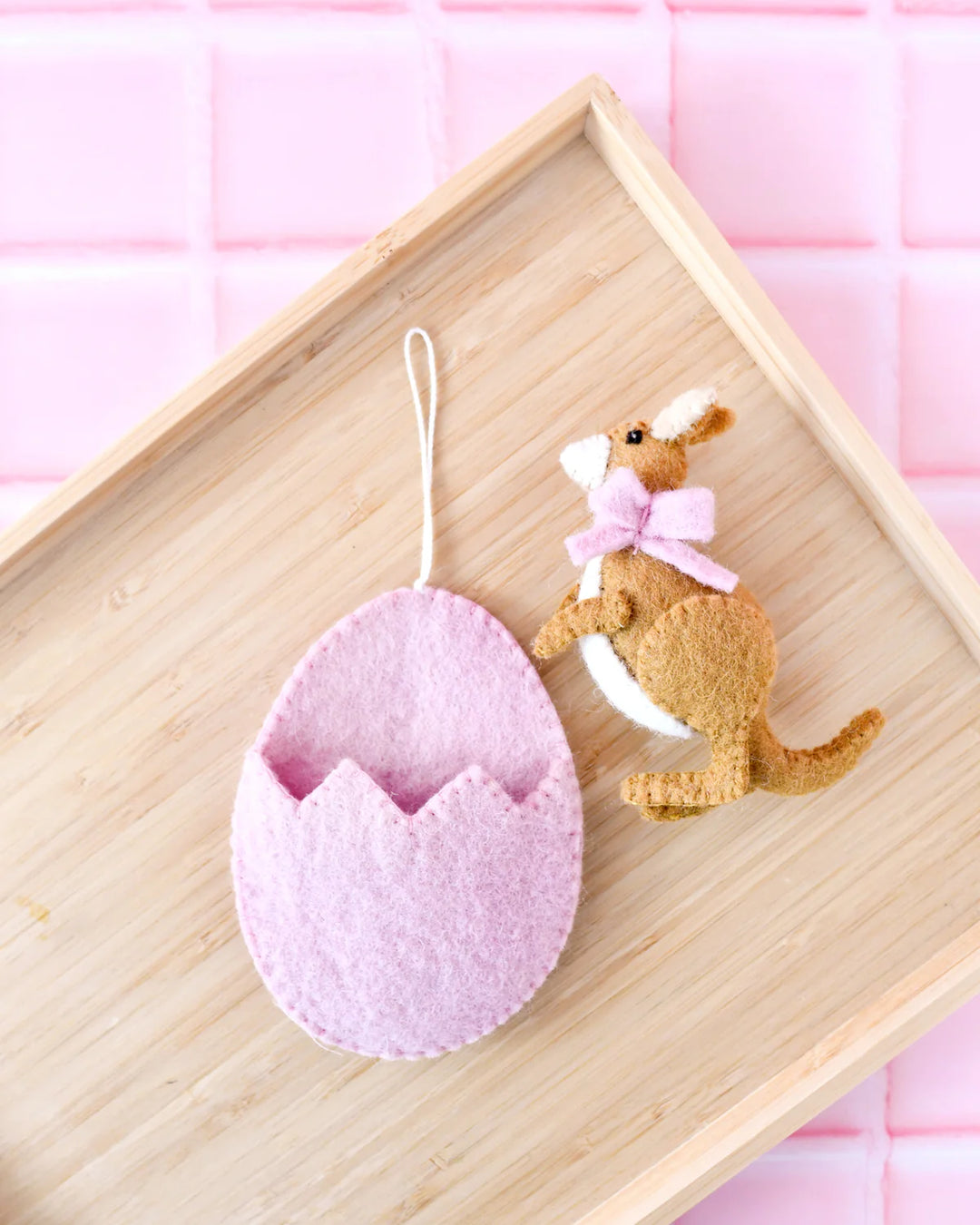 Sale Easter Kangaroo Baby in Egg Pouch Ornament