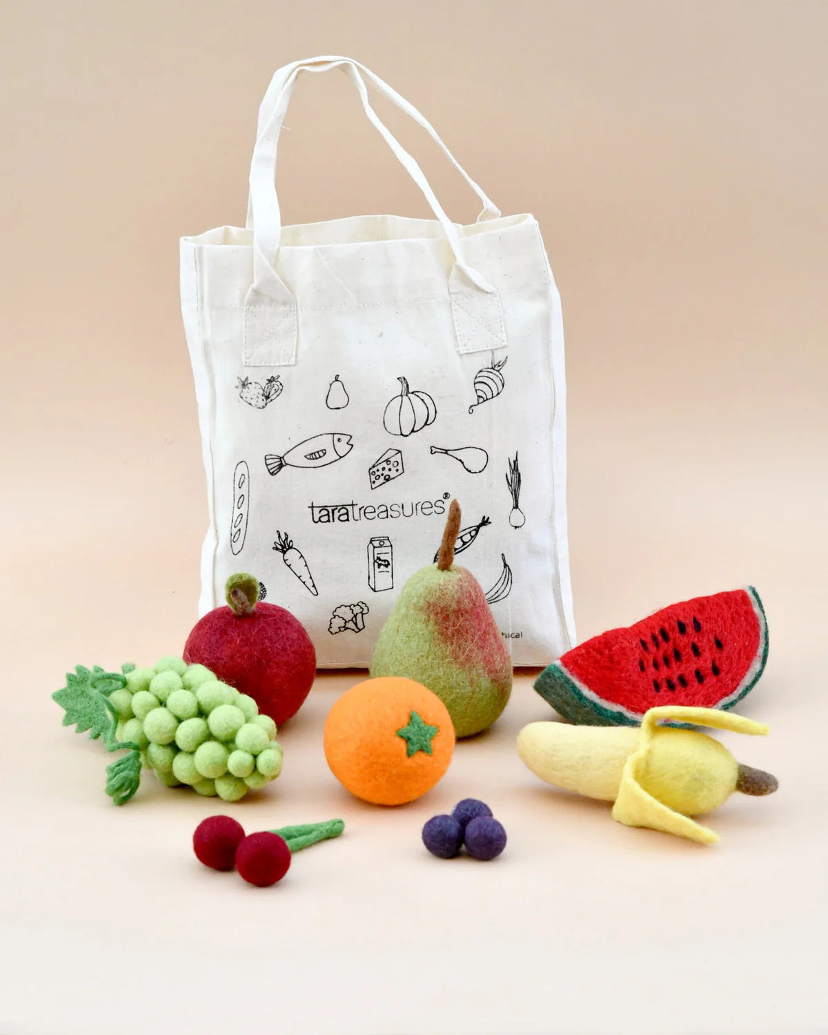 Pre-Order Felt Food Groups Play Food, Fruits (Ships in early November)