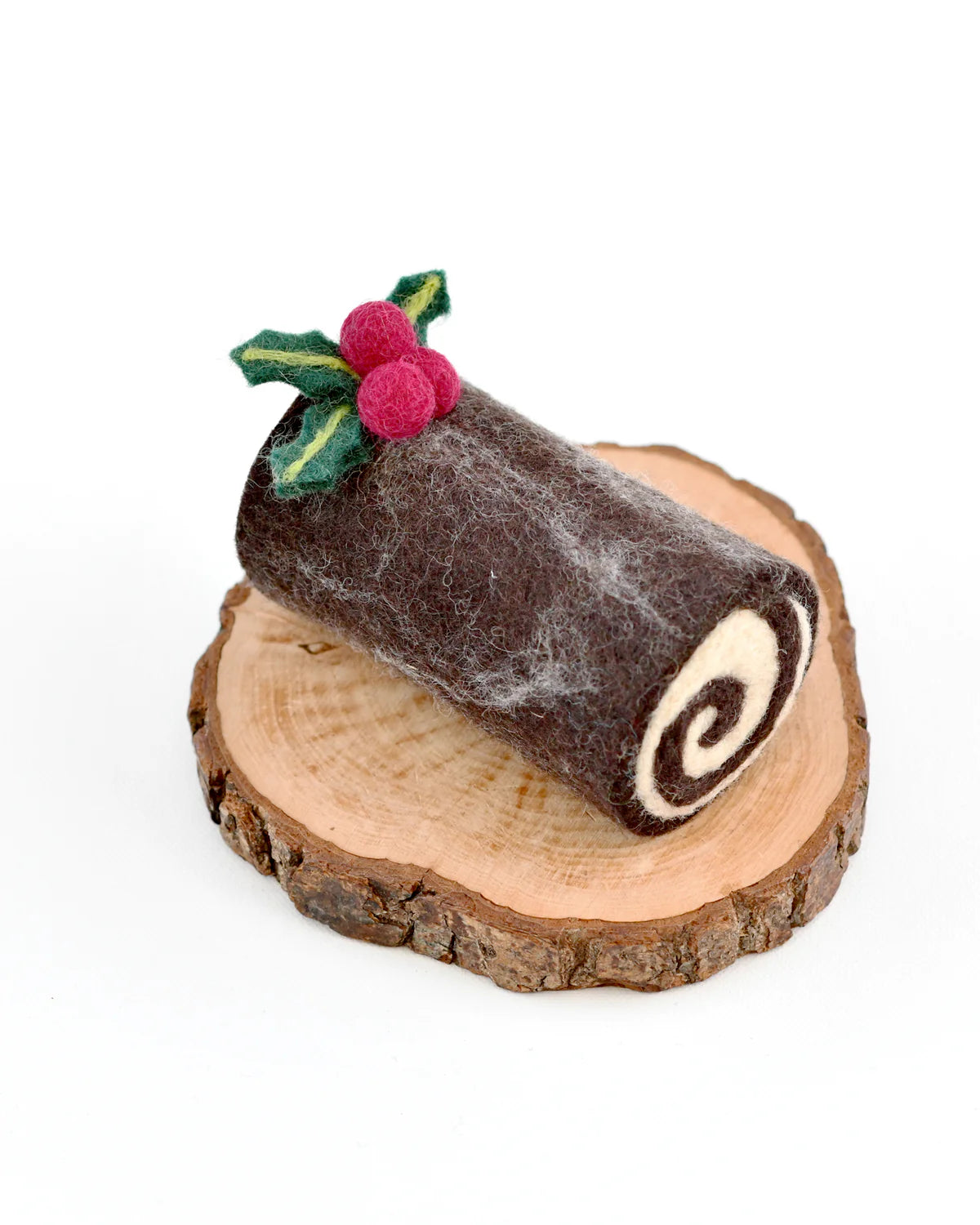 Pre-Order Felt Christmas Yule Log Cake (Ships in November)