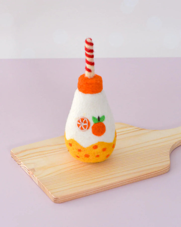 Sale Felt Sparkling Orange Fruit Juice Bottle