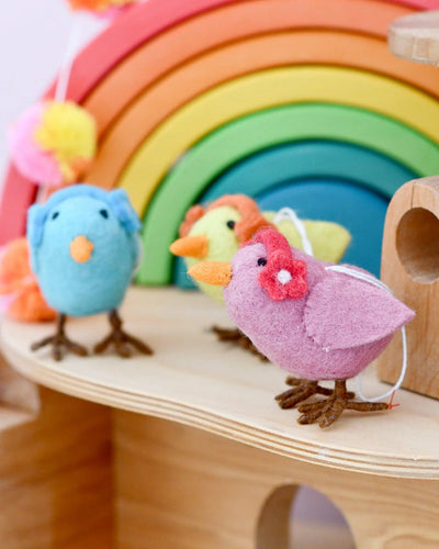 Pre-Order Felt Pink Bird Hanging Ornament (Ships in late January)