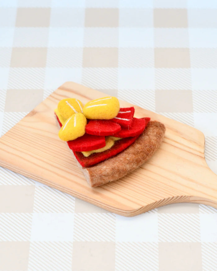Felt Hawaiian Pizza Slice