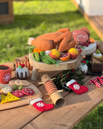 Pre-Order Felt Charcuterie Cheese Platter Play Food Set (Ships in October)