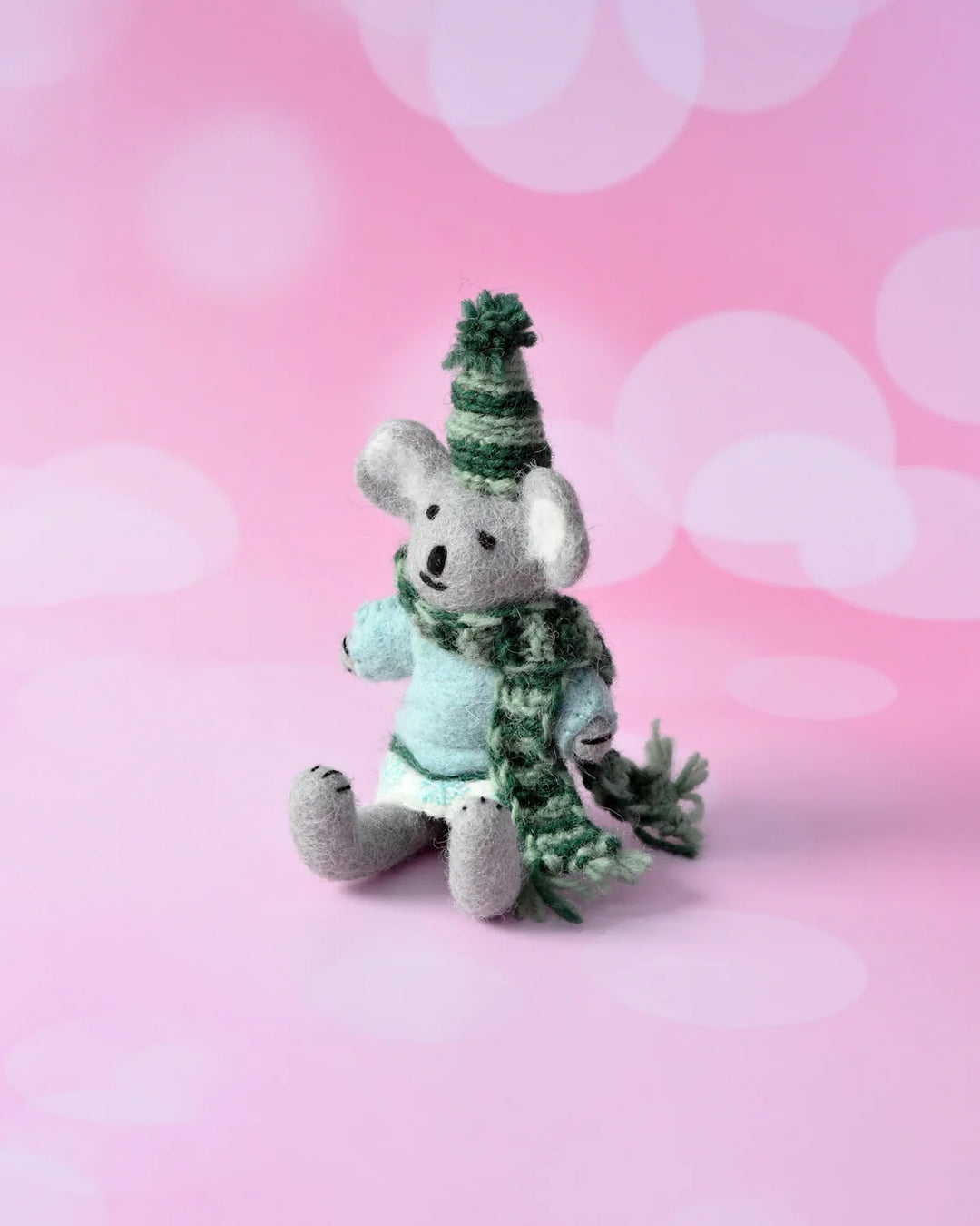 Sale Felt Koala with Blue Sweater