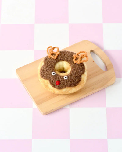 Pre-Order Felt Christmas Donut, Rudolph the Red Nose Reindeer (Ships in November)