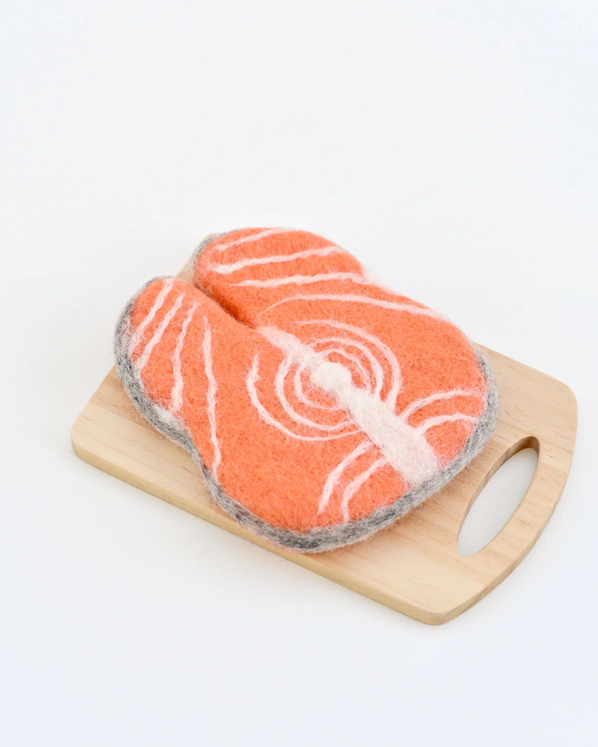 Pre-Order Felt Salmon Slice for Play Shop (Ships in late October)