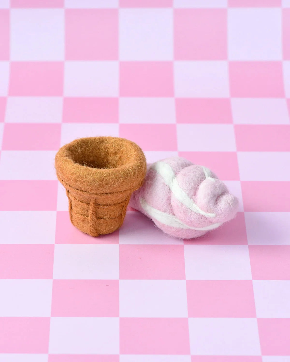 Pre-Order Felt Strawberry Soft Serve Ice Cream (Ships in late October)