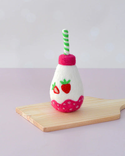 Felt Sparkling Strawberry Fruit Juice Bottle