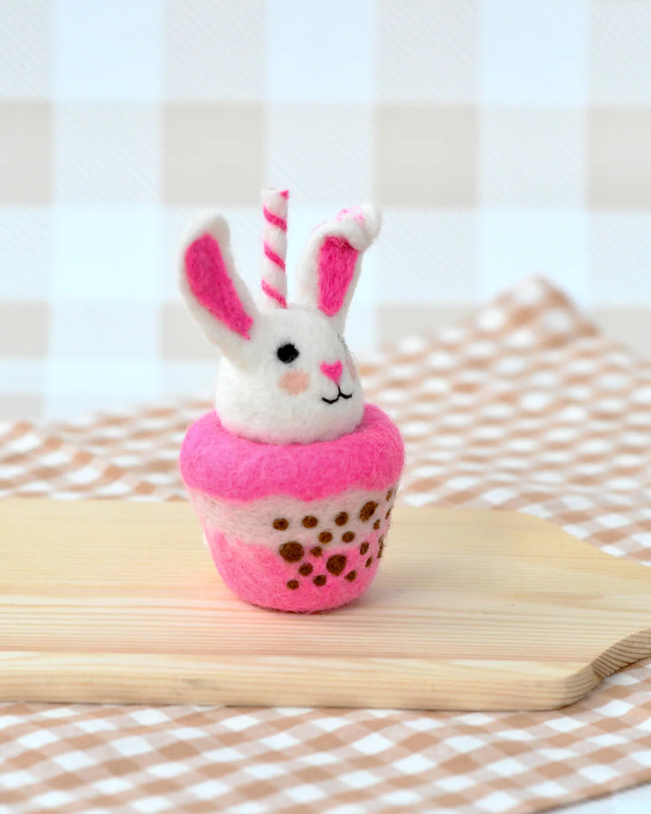 Sale Felt Bunny Boba Bubble Tea Drink