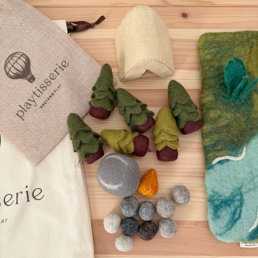 Playtisserie Felt Camping Play Mat, Set of 19