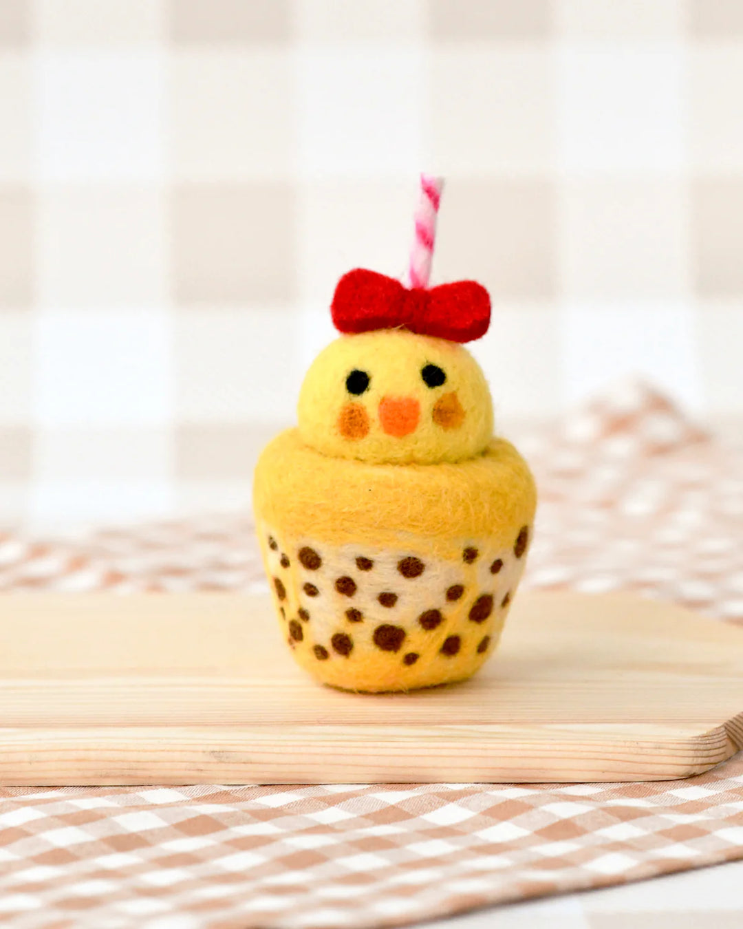 Sale Felt Chick Boba Bubble Tea Drink