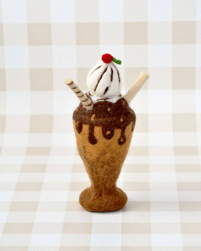 Felt Chocolate Milk Shake Play Food