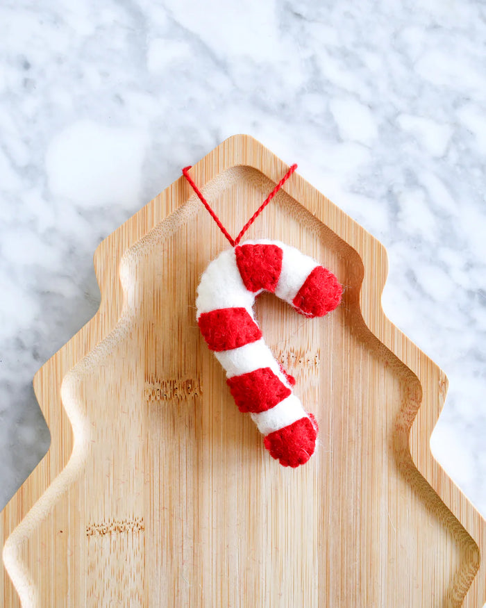 Sale Felt Christmas Candy Cane Ornament