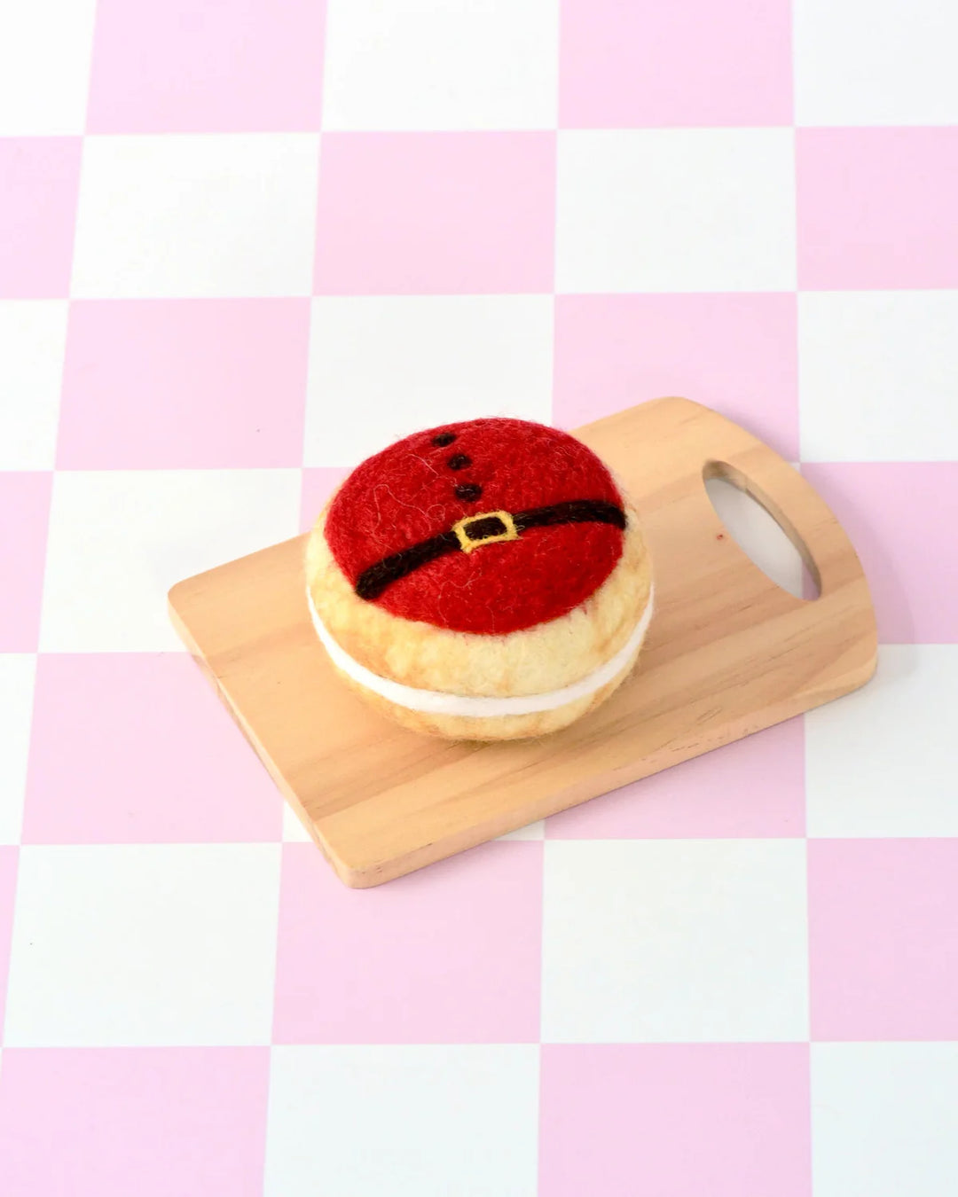 Felt Christmas Donut, Red Santa&