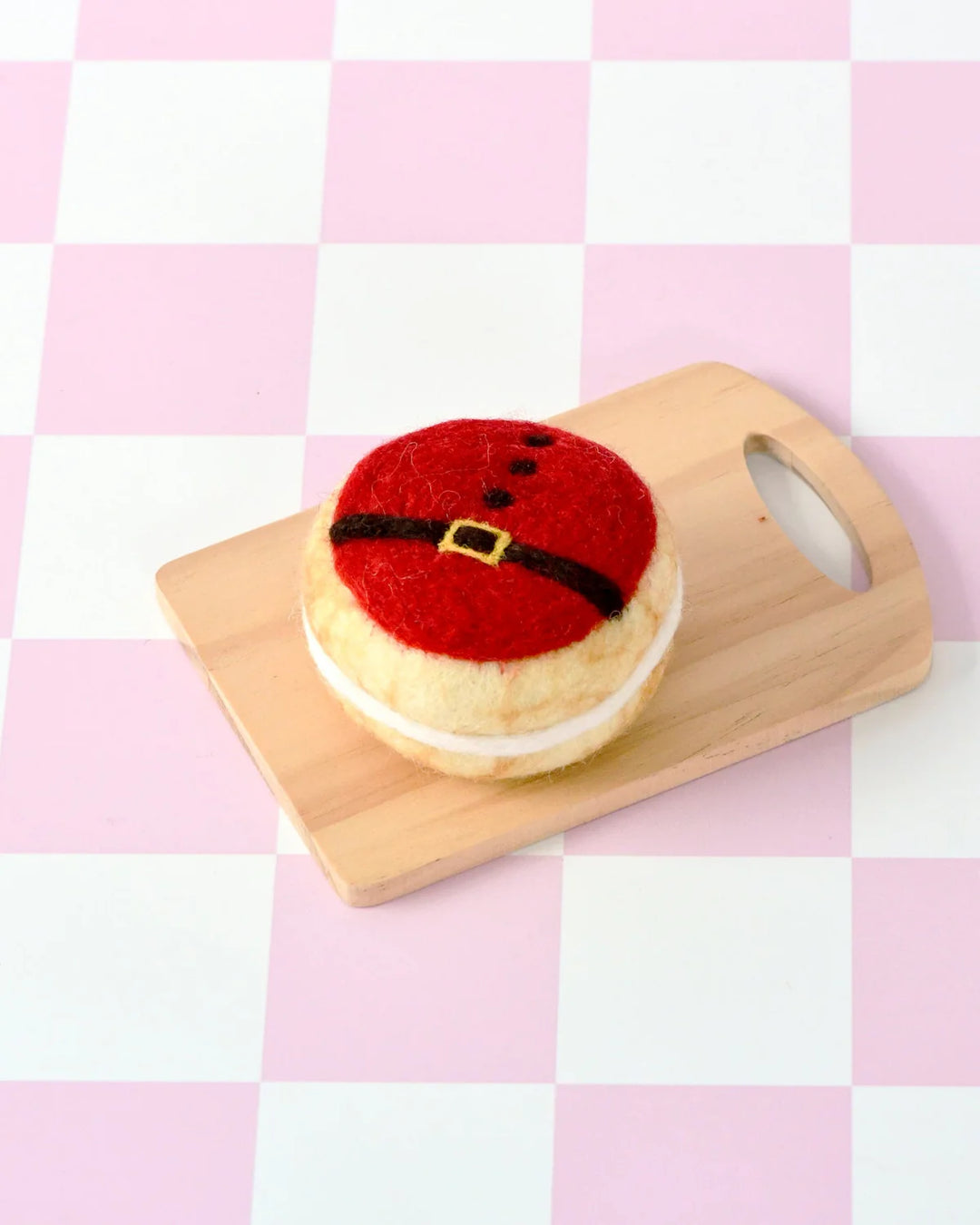 Felt Christmas Donut, Red Santa&