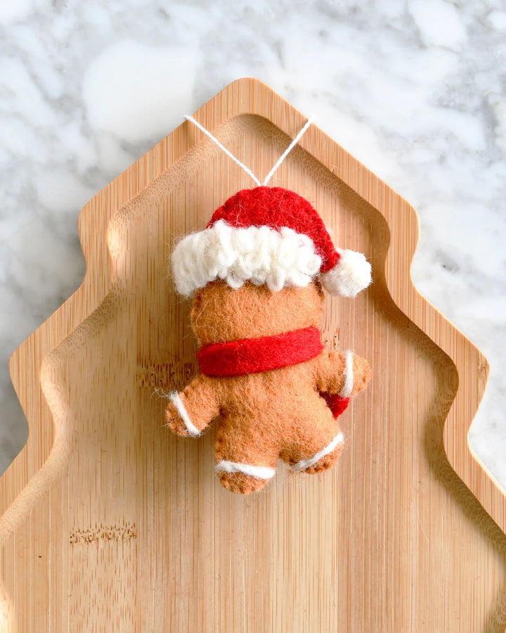 Felt Christmas Gingerbread Boy Ornament