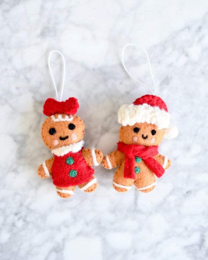 Sale Felt Christmas Gingerbread Girl Ornament