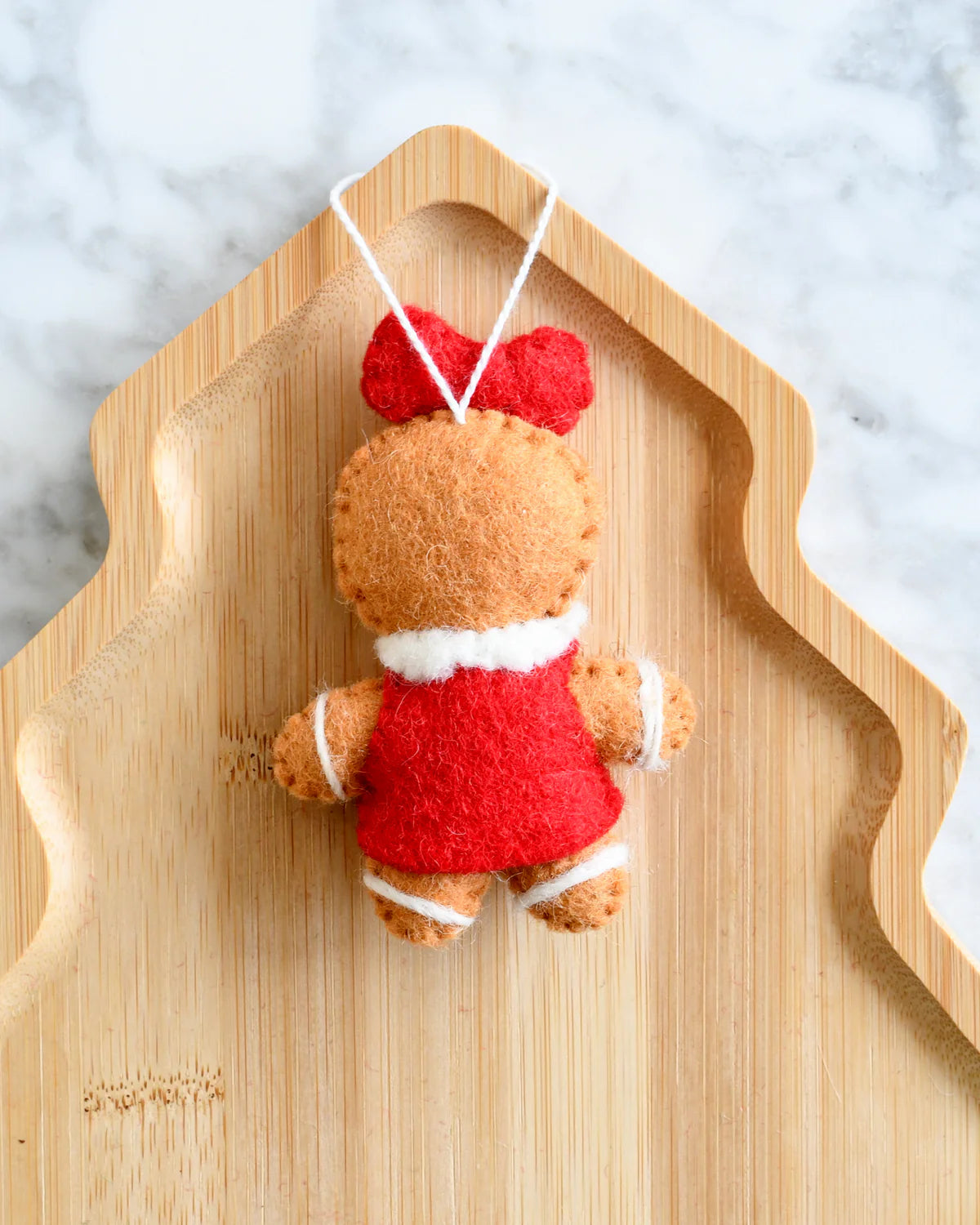 Pre-Order Felt Christmas Gingerbread Girl Ornament