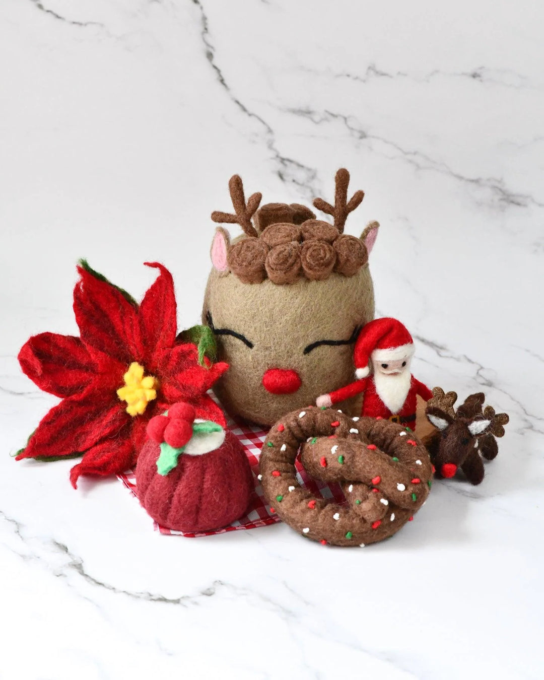 Felt Christmas Play Food Grazing Box, Set C