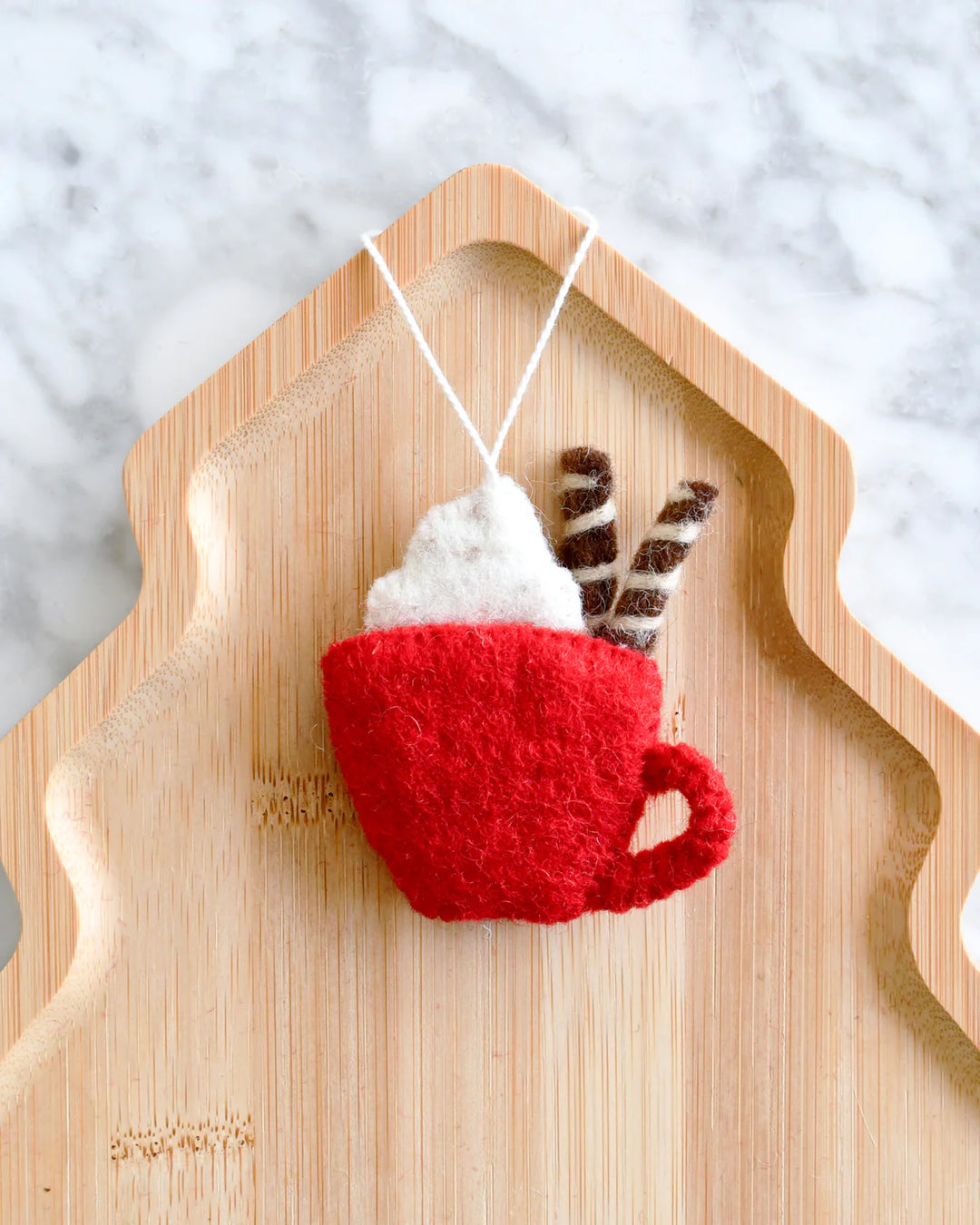 Sale Felt Christmas Hot Cacao Ornament