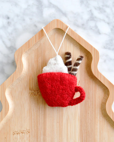 Pre-Order Felt Christmas Hot Cacao Ornament