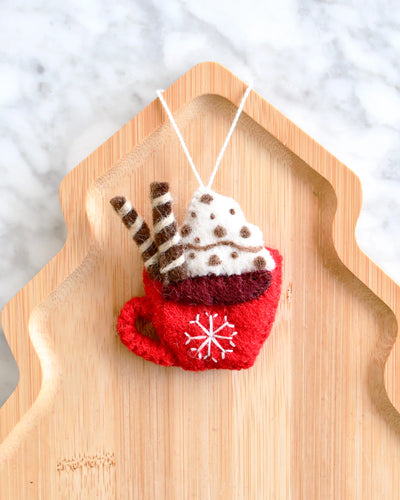Pre-Order Felt Christmas Hot Cacao Ornament