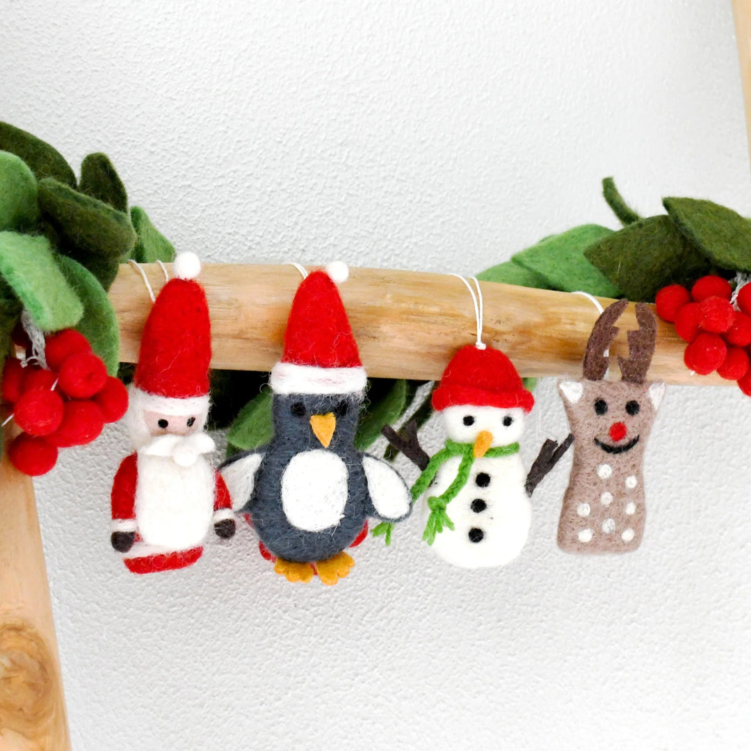 Sale Felt Christmas Ornaments (Set of 4)