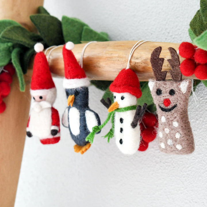 Sale Felt Christmas Ornaments (Set of 4)