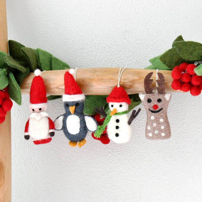 Sale Felt Christmas Ornaments (Set of 4)