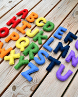 Felt Colorful Rainbow Alphabet Uppercase · view 2
