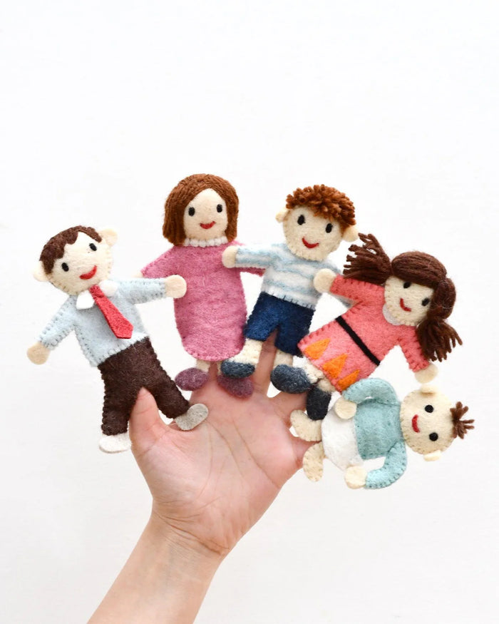Sale Felt Finger Family Puppet Set