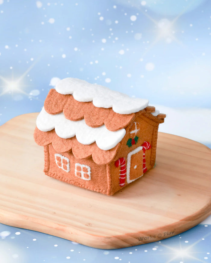 Sale Felt Gingerbread House, Candy Canes