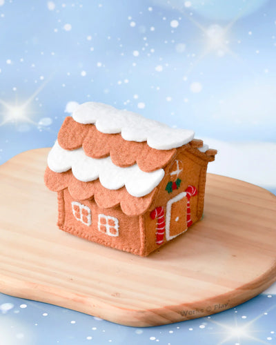 Pre-Order Felt Gingerbread House, Candy Canes