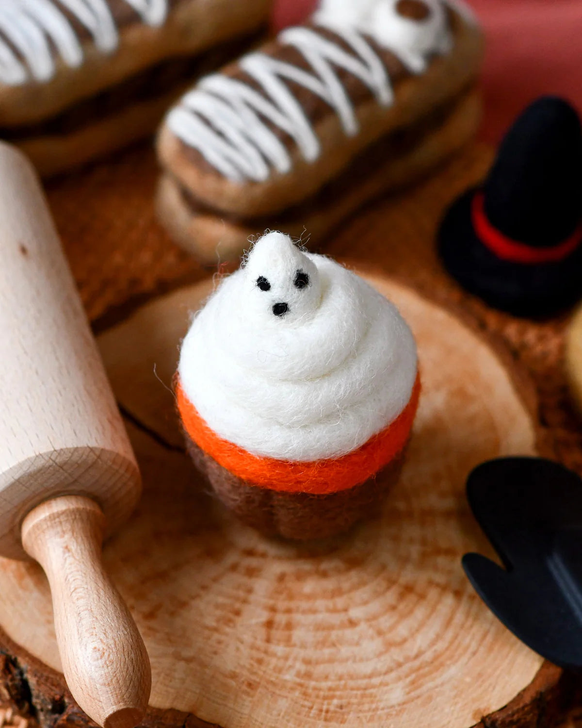 Felt Halloween Cupcake Cute Ghost