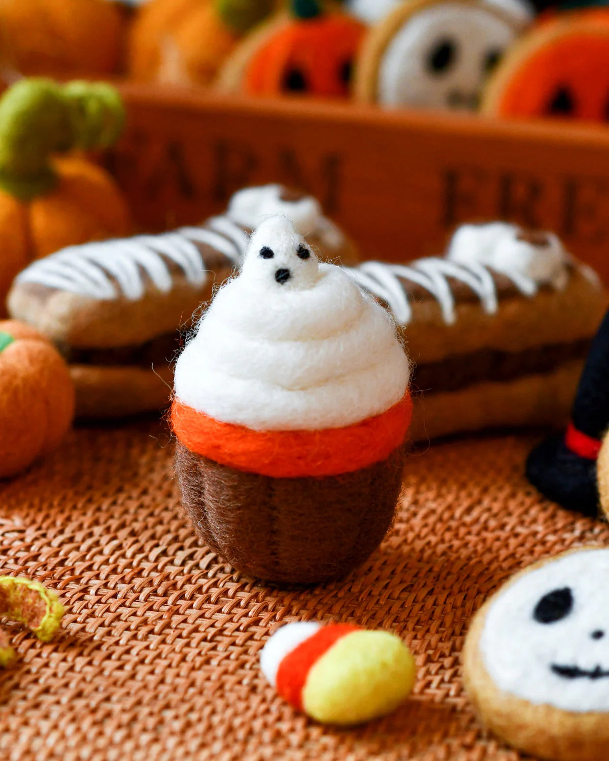 Felt Halloween Cupcake Cute Ghost