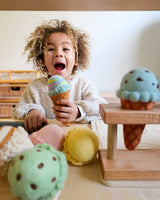 Felt Ice Cream Set, Waffle Cones and 9 Ice Cream Scoops · view 2