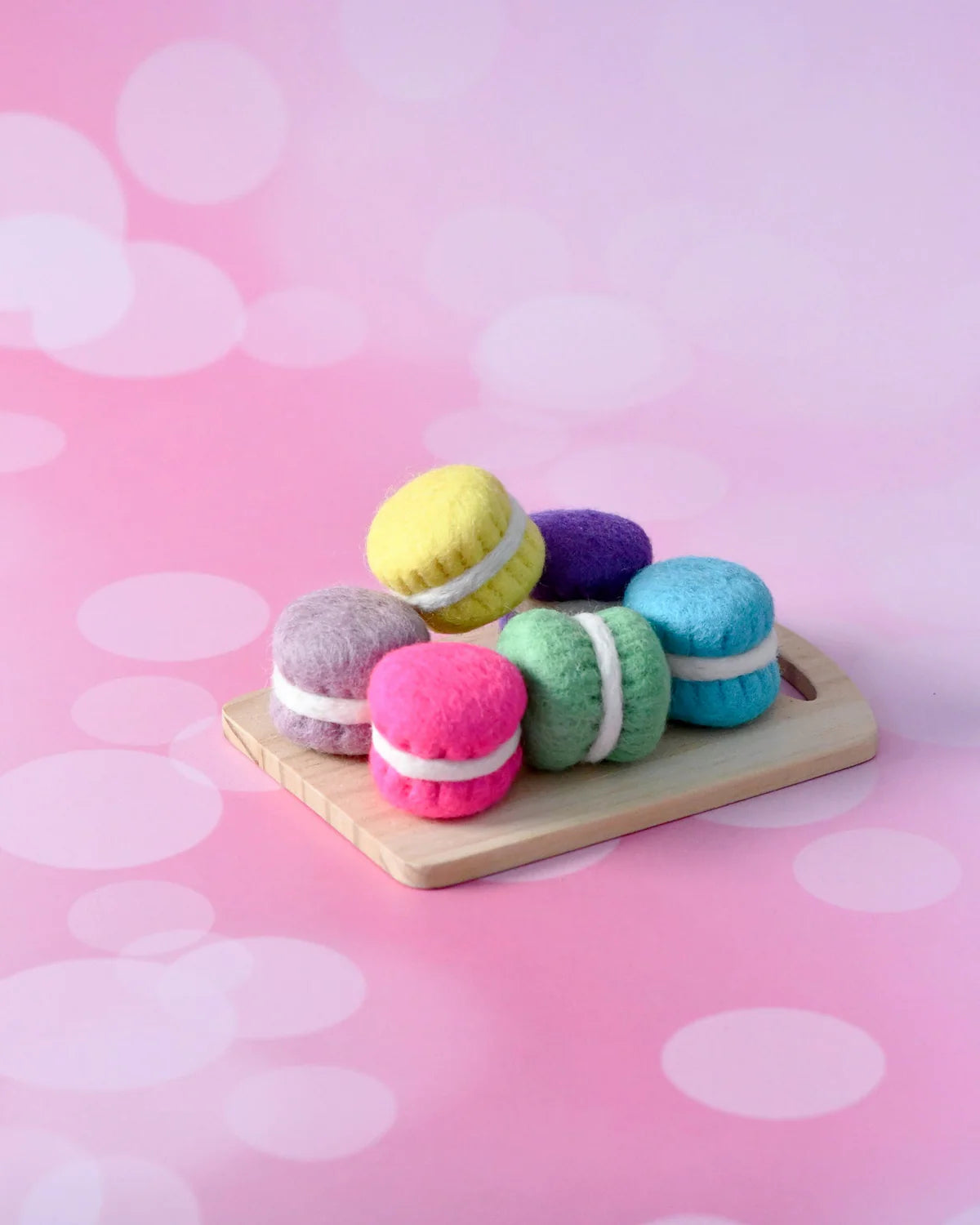 Pre-Order Felt Macarons, Set of 6 (Ships end of October)