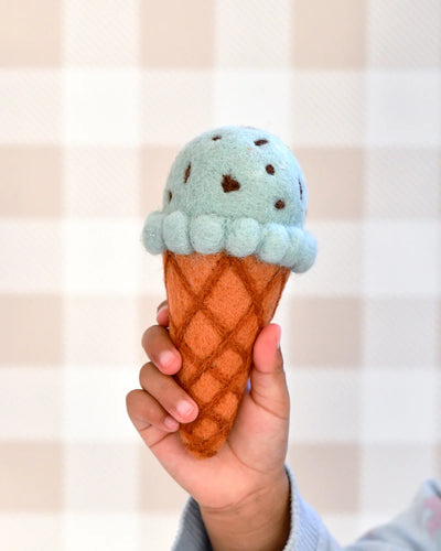 Felt Mint Chocolate Chip Ice Cream