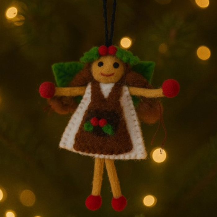 Felt Plum Pudding Fairy
