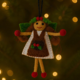 Felt Plum Pudding Fairy · view 1