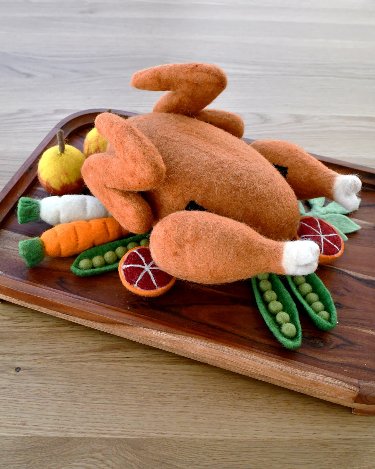 Pre-Order Felt Roast Turkey Play Food Set (Ships in early November)