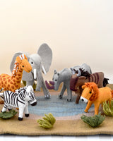 Felt Safari Animal Toys, Set of 6 · view 4