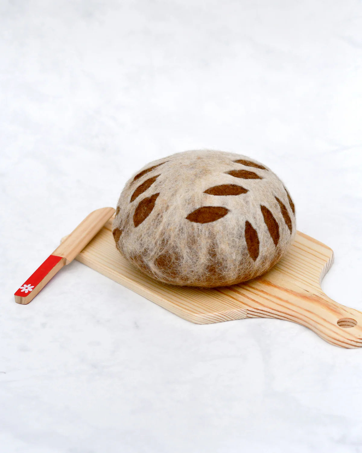 Pre-Order Felt Sourdough Bread with Leaf Cut (Ships end of October)